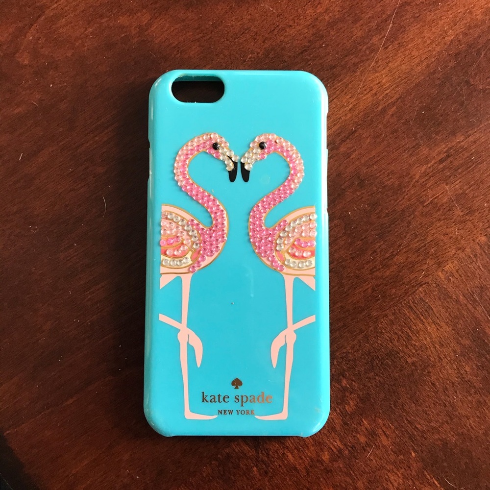 Kate Spade IPhone 6 case. Flamingo. 3 for $35